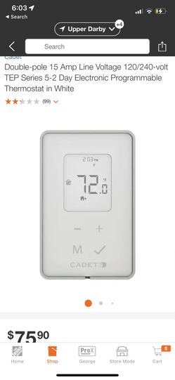 Cadet Thermostat