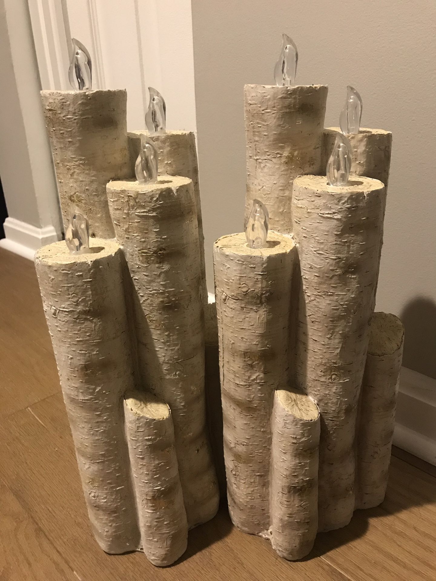 Pier One - LED Light-up Faux Fireplace Logs
