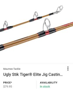 New halibut rod UGLY STIK TIGER ELITE 200lb jigging fishing rod for Halibut  Rockfish Rod $50 each for Sale in Anchorage, AK - OfferUp