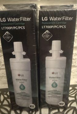 LG Water Filter Replacement Cartridge Brand new Model LT700P/PC/PCS, genuine filter. Set of 2 Each $30 Both $60