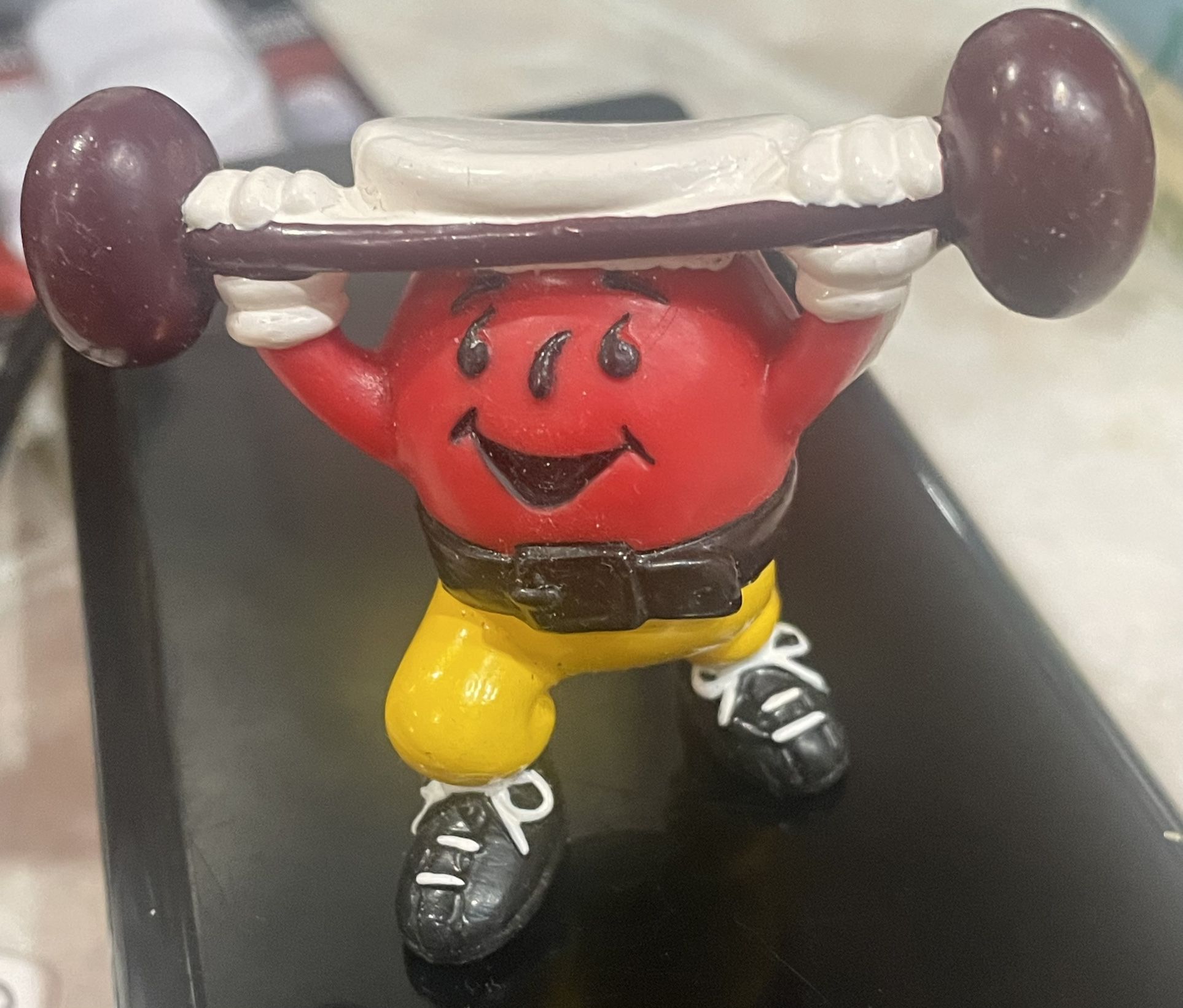 Kraft General Foods Toy 1990's Kool-Aid Man Weightlifting PVC Figure 2”