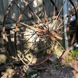 Vintage Cast Iron Wheels 
