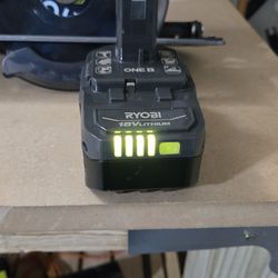 Ryobi circular saw 6-1/2 18v with battery.