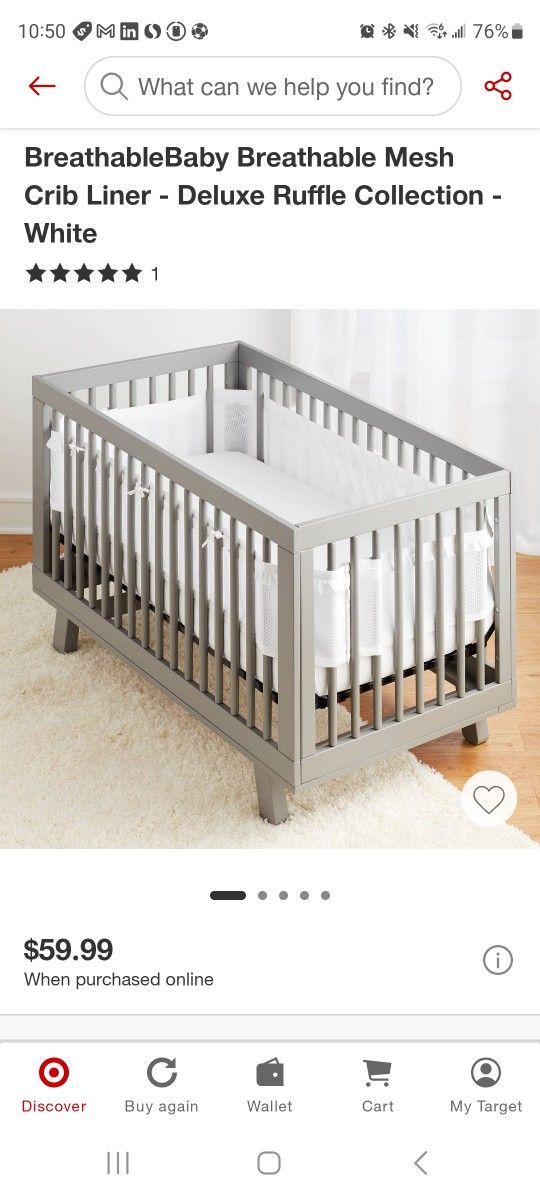 Mesh Crib Liner - Breathable Baby Brand