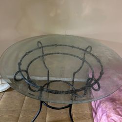 Circular Glass Table