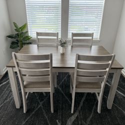 Ashley Dinning Table Set with 4 Chairs 