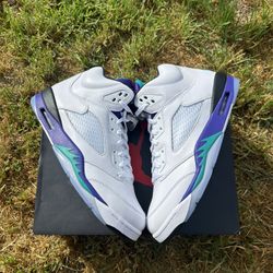Grape Jordan 5s Size 13