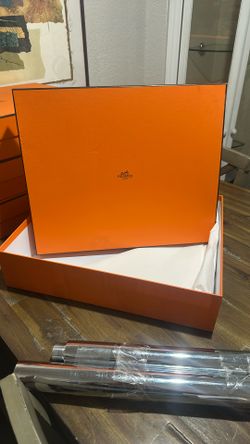 Hermes Canvas Garnment Bags/Hermes Big Orange Box