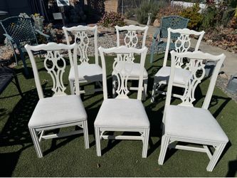 Set of 6 Ethan Allen Georgian Court dining chairs