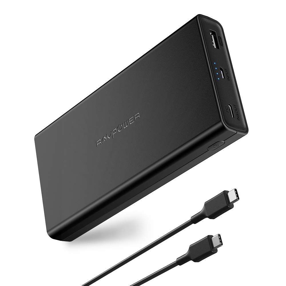 RAVPower 20100mAh Power Bank 45W Pd 3.0 Power Delivery USB C
