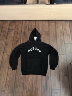 spider hoodie with rhinestones