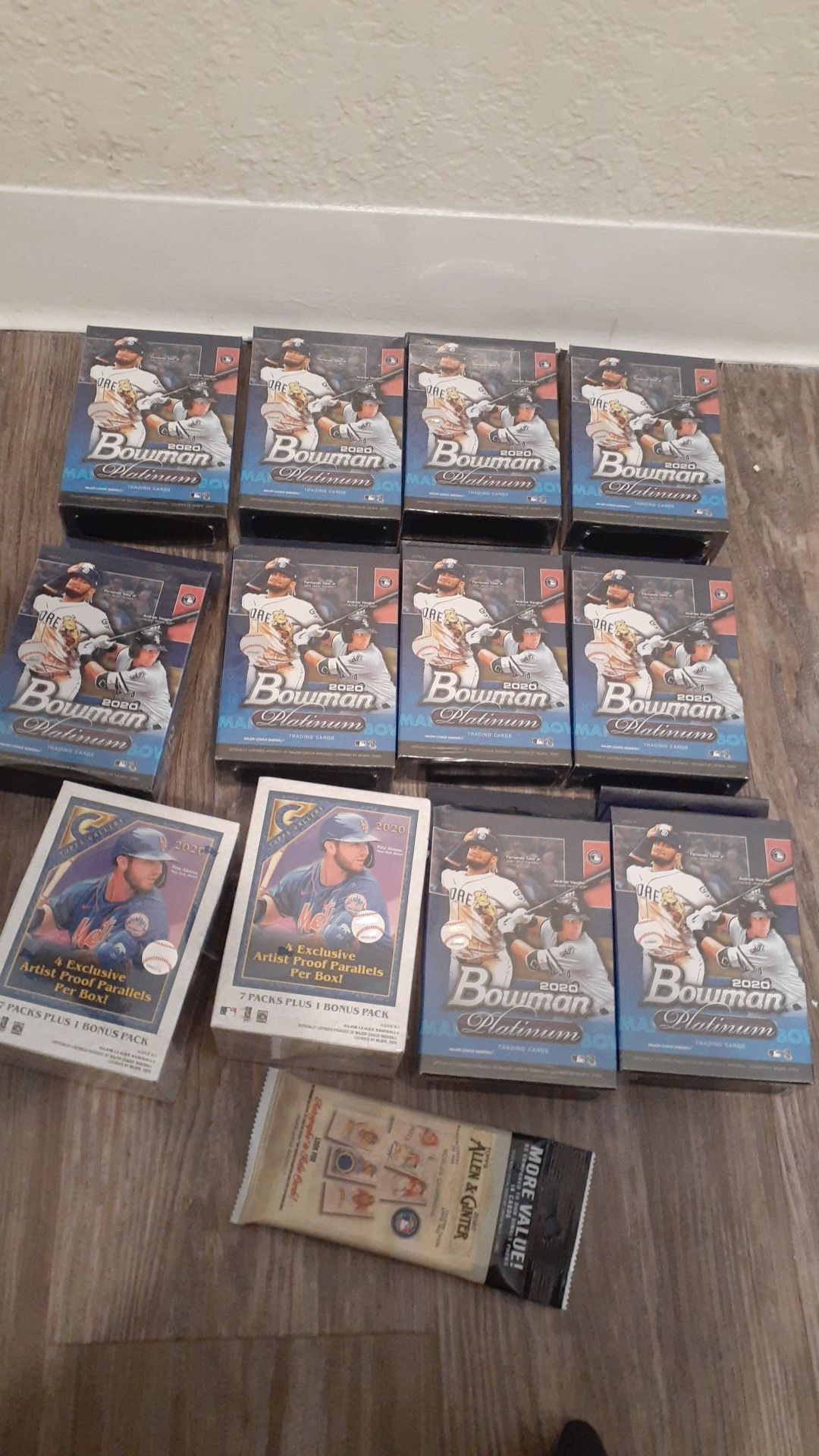 2020 Bowman platinum trading cards