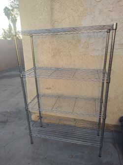 NSF COMMERCIAL 4 SHELVES RACK 54 H X 36 W X  14 D