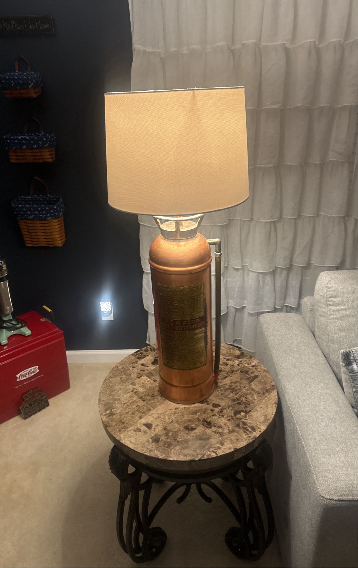 Antique Fire extinguisher Turned Into Lamps Have Two Of Them