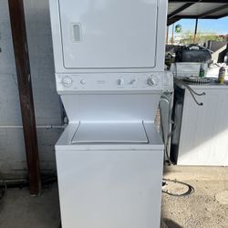 GE Stacked Washer/Dryer Electric Laundry Center 