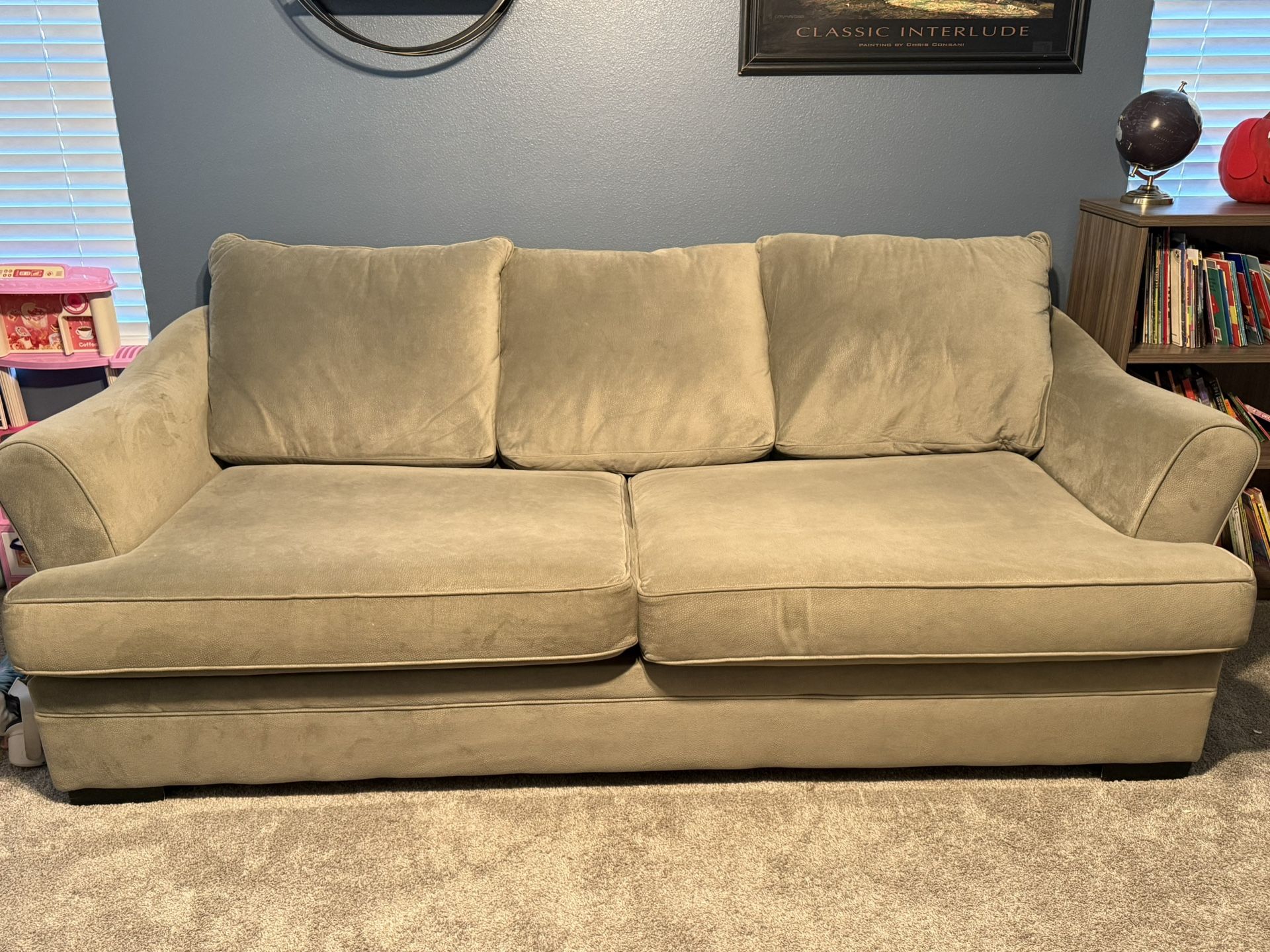 Sleeper Sofa- Green Grey 