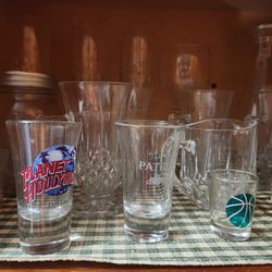 Glasses, plates, china