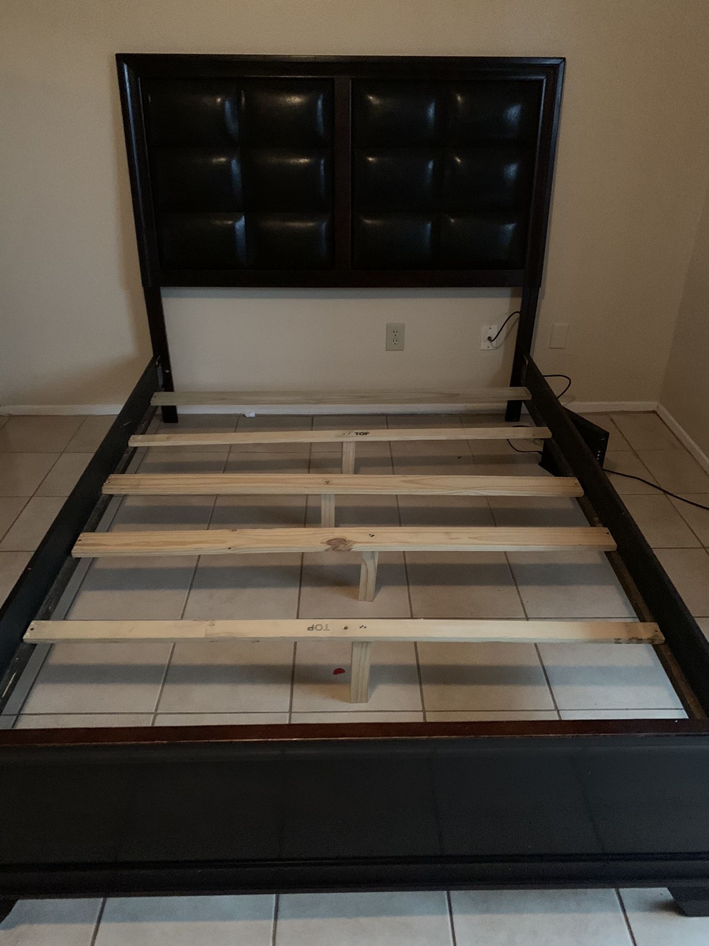 Queen Bed With Bed Base New