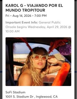 Karol G tickets