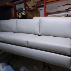 Beautiful CUSTOM 10' Leather Sofa