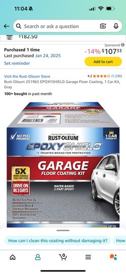 Rust-Oleum Epoxy Shield Floor Coating kit