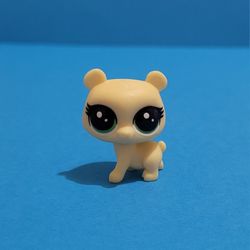 Littlest Pet Shop Lps Mini Scale Pet Bear Cub Hasbro Yellow Figure LPS Cream.