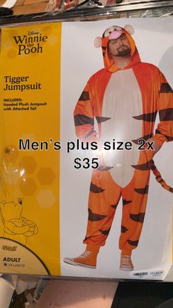 Disney Tigger Jumpsuit Costume Adult XXL