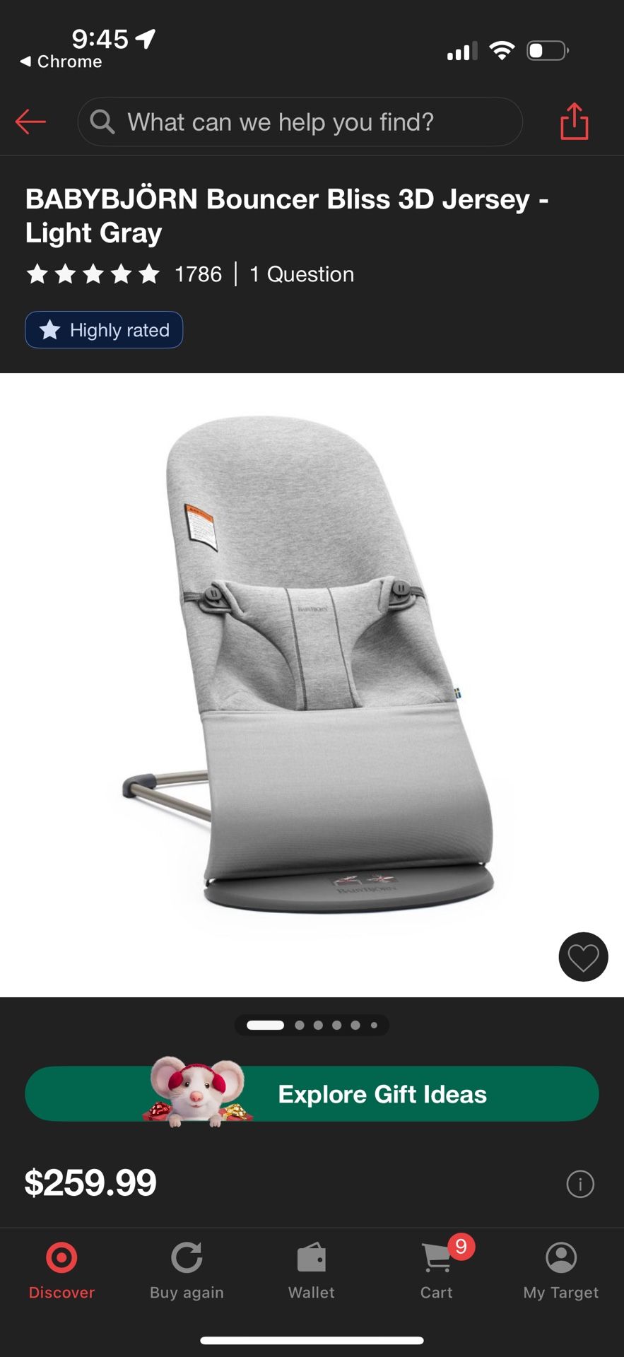 Baby Bjorn Bouncer Bliss 3D 