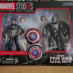 MARVEL LEGENDS CAPTAIN AMERICA VS CROSSBONES 