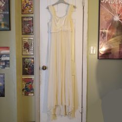 Cream Maternity Dress