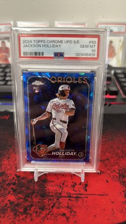 2024 Topps Chrome Update Sapphire Jackson Holliday PSA 10