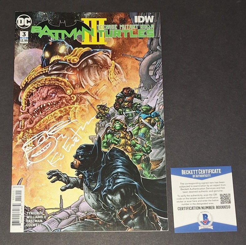 🔥Kevin Eastman autographed comic Beckett COA🔥