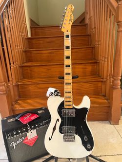 Squier Classic Vibe Thinline Telecaster (Mint) w/ Fender Champion 20 Amp