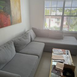 West Elm Couch Sectional 