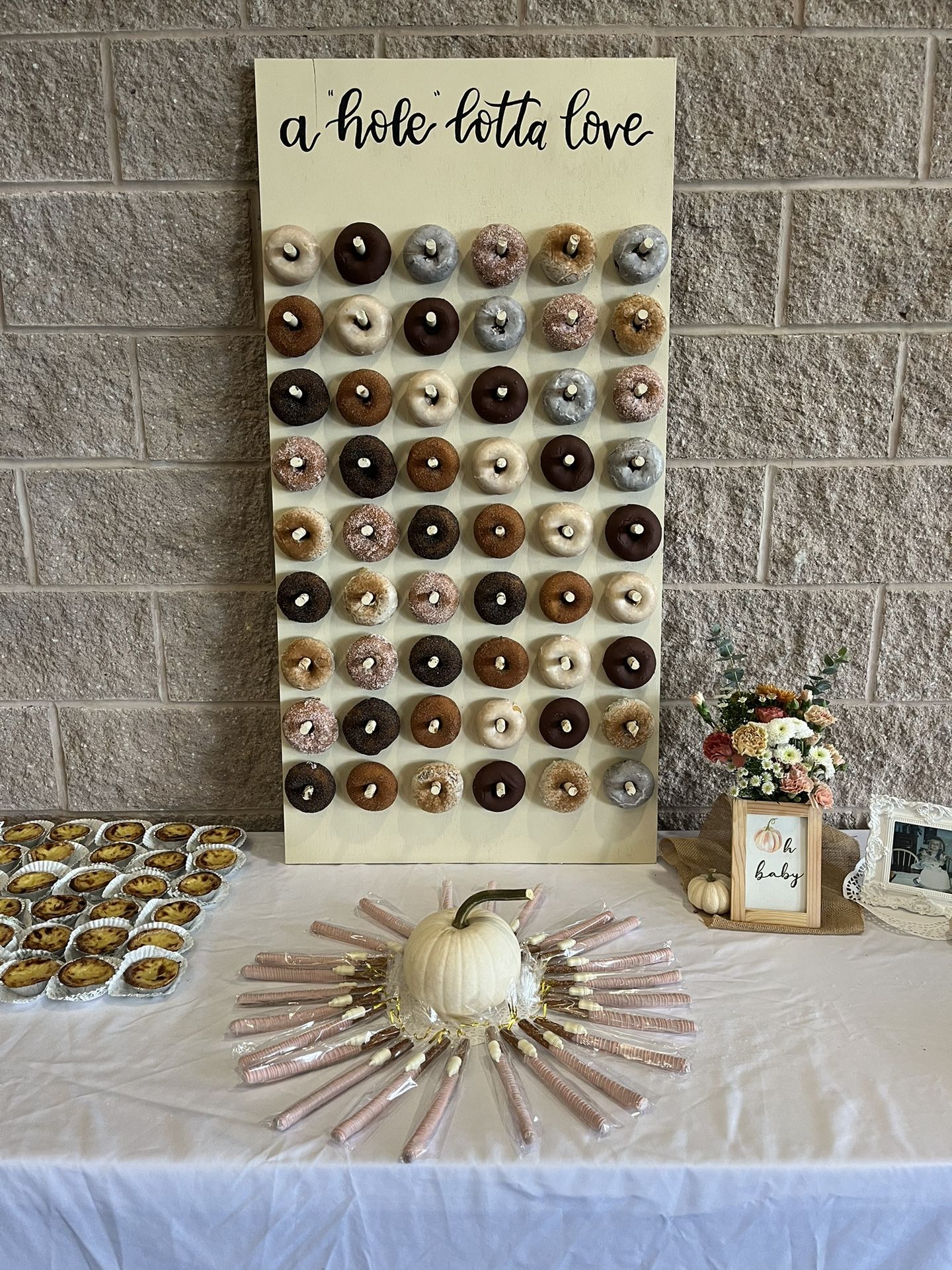 Baby/Bridal Shower or Wedding Donut Board 