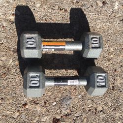 10 Lb Dumbbells - New 