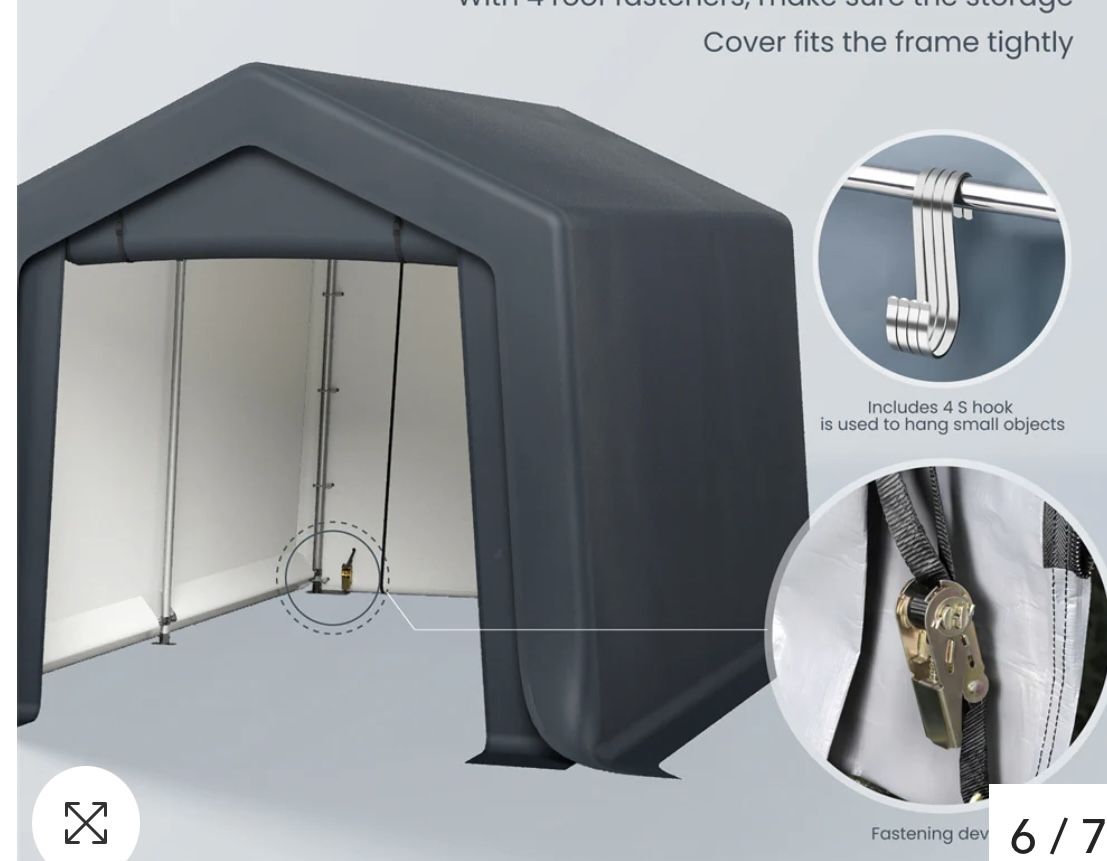 SHED STORAGE or CAR COVER 8’ X 12’ HEAVY DUTY
