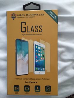 Iphone X glass