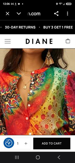 Women  Pyschadeluc print, Neon colored blouse "New"