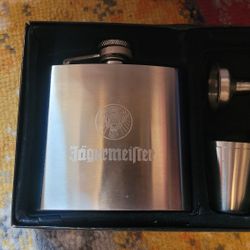 Jager Flask And Shot Glass