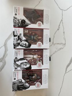 A Set Of Collectible Star Wars Figurines 