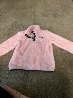 Pink Sherpa Fleece Snap Pullover**** Vinyqrd Vines Youth
