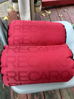 Red Recaro Headrest Pillow