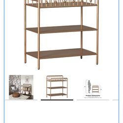 Little Seeds Gold Changing Table