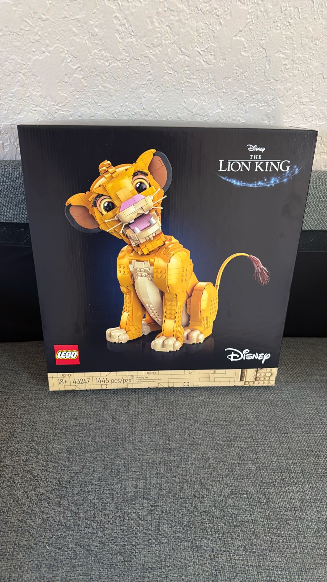 LEGO Disney Young Simba The Lion King Building Sets for Adults - Buildable Disney Figurine for Display, Ages 18+ - DIY Kits & Crafts for Fans of Movie
