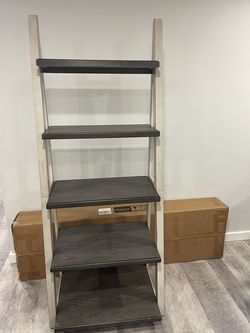 Ashlyn 72 inch ladder bookcase