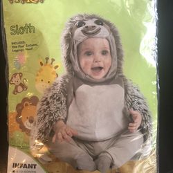 Baby Sloth Costume Size 6-12 Month 