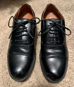 Silent Care Black Cap-Toe Oxford Dress Shoes Men’s Size 8.5 – Brand New in Box