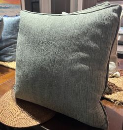 Slate Gray Throw Pillows (20x20”)- set of 2