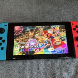 Nintendo Switch With Games And Games Case